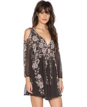 Free People Brown Floral Boho Dress New with tag Size Small - £74.00 GBP