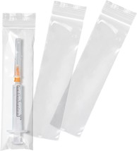 5000 Syringe Bags Clear 2 x 8 Zip Lock Pharmacy Bags - £99.91 GBP