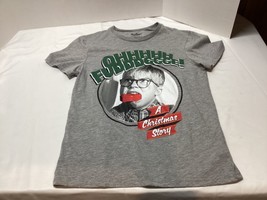 A Christmas Story Shirt Size Medium Gray Short Sleeve &quot;Ohhhhh Fuddddggge!” - £6.31 GBP