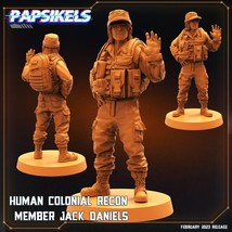 3D Printed Papsikels Cyberpunk  Sci-Fi - Human Colonial Recon Member Jack - $8.41