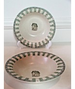 2 Pfaltzgraff NATUREWOOD 8&quot; Soup Cereal Bowls Portfolio Stoneware USA Bi... - $21.70 CAD