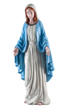 Virgin Mary Garden Statue Blessed Mother Catholic Decoration Lawn Ornament Roses - £34.47 GBP