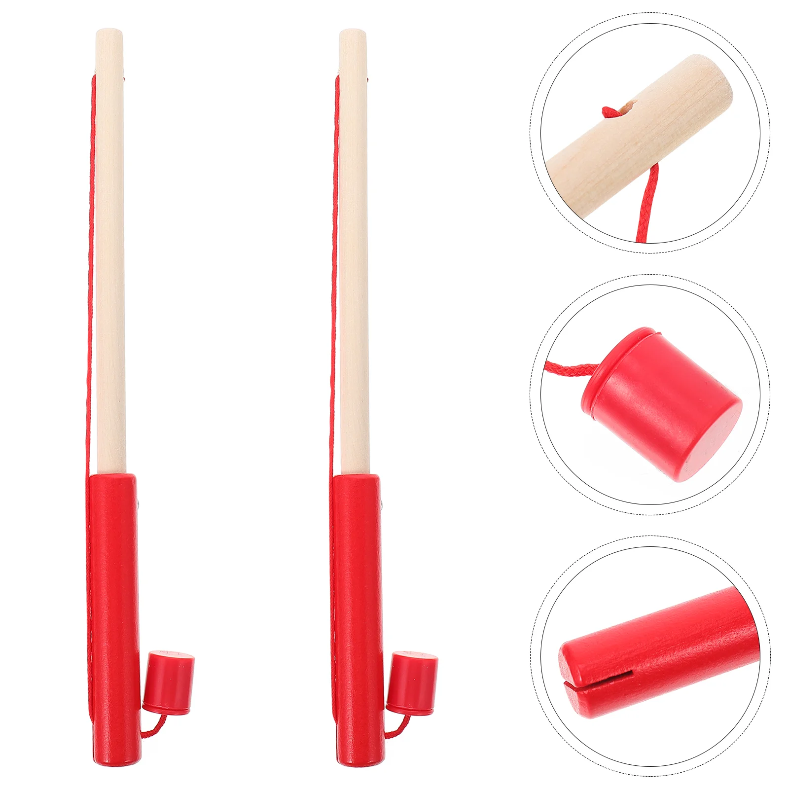 2 Pcs Children&#39;s Fishing Rod Toy Poles for Kids Educational Early Wooden - £9.42 GBP+