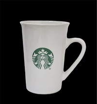 Starbucks Mermaid Siren Green Logo White Ceramic 11 Oz Coffee Tea Cup Mu... - $8.56