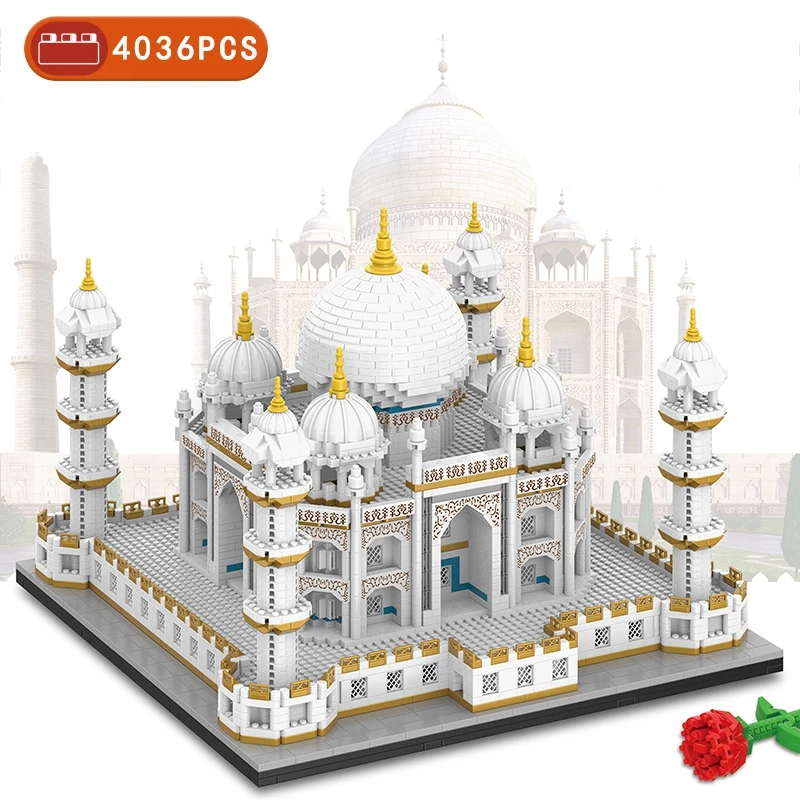MOC 4036PCS City Mini Bricks Taj Mahal World Famous Architecture Micro Model - £17.86 GBP+