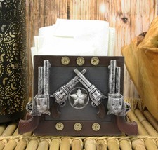 Wild West Texas Star Six Shooter Pistols Country Western Cowboy Napkin Holder - £20.32 GBP