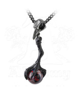 SteamPunk Victorian Alchemy Gothic Raven Black Talon Pendant Necklace NE... - £26.34 GBP