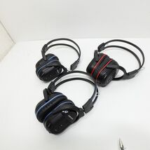 3 Simolio Wireless Headphones - 2 Blue 1 Red - $19.79