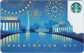Starbucks 2014 Washington DC Fireworks Collectible Gift Card New No Value - £4.69 GBP