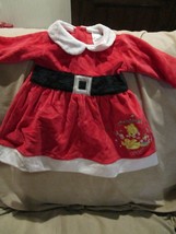 WDW Disney Baby Winnie the Pooh Christmas Cuddles Infant Dress Size 0 -3 Months - £19.97 GBP