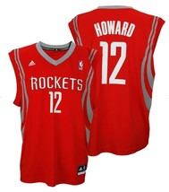 Adidas Men&#39;s Houston Rockets Dwight Howard #12 V-Neck Jersey, Red, Small - £33.22 GBP