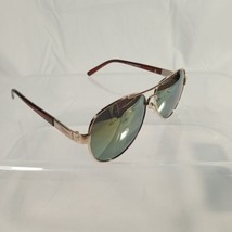 Ann Taylor Loft Aviator Gold Tone Sunglasses, Brown Trim, Gradient Mirro... - $24.99