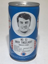 1977 Mick Tingelhoff Minnesota Vikings RC Royal Crown Cola Can NFL Football - $18.95