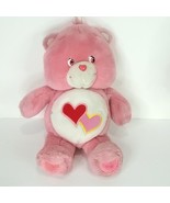 2003 Care Bears Talking Love A Lot 13” Pink Hearts Stuffed Animal Plush ... - £23.36 GBP