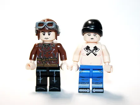 Building Custom 30&#39;s Pilot and Tattooed Prisoner Set Minifigure  - £9.98 GBP