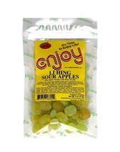 Enjoy Li Hing Sour Apples 3 Ounce Bag (Lot of 2) - £16.48 GBP