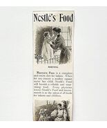 1895 Nestle&#39;s Food Tuberculosis Victorian Ephemera Advertisement 14.5 x 2.5 - $27.87 CAD