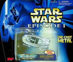 Star Wars Episode 1 Die cast metal Gian Speeder Galoob Micro Machines - 1998 - £6.76 GBP