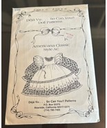 Deja Vu..So Can You!! Doll Clothing Pattern 91695 w/ Lots of Fabric Cut ... - $25.05 CAD