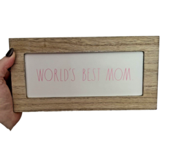 Rae Dunn World’s Best Mom Sign Mother&#39;s Day Birthday Gift for Mom - £7.83 GBP