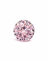 Argyle Diamond 0.18ct Natural Loose Fancy Light Pink 7PR Color Diamond Round SI2 - £5,406.44 GBP