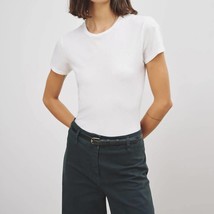 Nili Lotan lana crew neck tee in White - size XL - £89.62 GBP