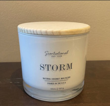 Scentsational Storm  Candle Large Glass Jar 26oz 3 Wicks Set Of 2 - $79.98