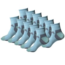 11Pair Womens Mid Cut Ankle Quarter Athletic Casual Sport Cotton Socks S... - $20.99