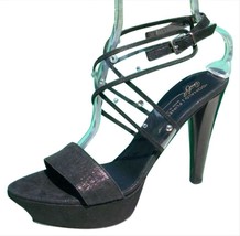 Donald Pliner Couture Leather Platform Shoe New Swarovski Crystals $395 NIB - £103.39 GBP