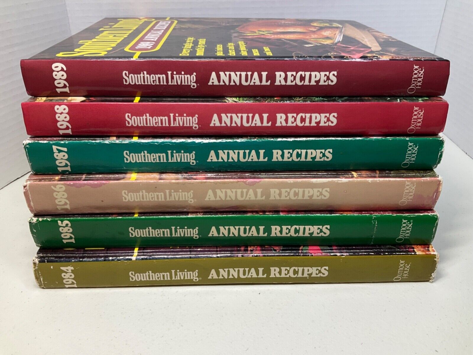 Primary image for Lot Of 6 Southern Living Annual Recipes Cookbooks 1984 thur 1989 Hardcover