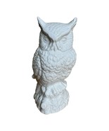 Genuine Bone China OWL Sculpture White Statue Home Decor *RARE Vintage Bird - $932.00 MXN