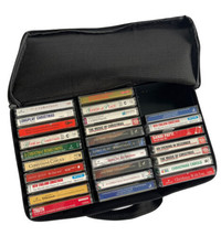 Christmas Holiday Vintage Cassette Lot Various Artist Titles &amp; Case Logic - £23.89 GBP