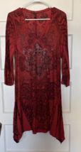 Emma Rose Mandela Patterned Dress with Gem &amp; Stud Accents Size XL - $20.10