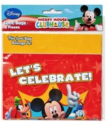 Mickey Mouse Fun and Friends Party Favor Treat Loot Bags 8 Ct Birthday S... - £2.60 GBP