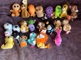 Large Lot of Ty McDonalds Mini Octopus Tiger Lion Dolphin Seal Unicorn Owl Monke - £15.45 GBP