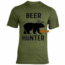 BEER HUNTER T SHIRT funny alcohol alcoholic deer bear hunting humor - £11.98 GBP+