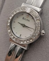 Bulova C899175 Woman Watch Quartz Silver Wristwatch Vtg - $74.99