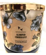ALMOND CROISSANT Bath &amp; Body Works 3 Wick Candle  14.5OZ  NEW - $24.26