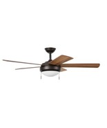 Hampton Bay Claret 52 in. Indoor Oil Rubbed Bronze Ceiling Fan with Ligh... - $105.00