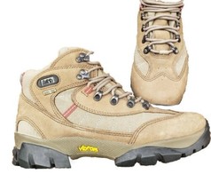 REI Goretex Boots Womens 9.5 Monarch III GTX Vibram Sole Walnut Leather Hiking - £38.52 GBP