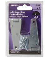 Hillman Hardware Essentials 851663 Light Strap Hinges Zinc-Plated 3-Inch... - $23.29