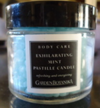Garden Botanika Exhilarating Mint Pastille Candle - 6 Hours Burning Time - Rare  - $19.99
