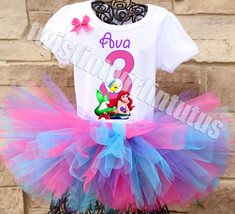 Ariel Little Mermaid Birthday Tutu Outfit - £40.59 GBP