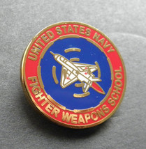 US NAVY TOMCAT FIGHTER WEAPONS SCHOOL AIRCRAFT LAPEL HAT PIN 1 INCH USN - $5.74