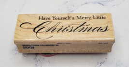 Stampabilities Have Yourself a Merry Little Christmas Wood Mounted Rubber Stamp - £4.68 GBP