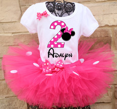 Minnie Mouse Birthday Tutu Outfit - £39.32 GBP