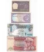 Inde Pakistan Qatar Zaïre Ensemble 4 Billets,Tout Différent World Billet... - $12.71