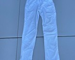 Leggiardo Pants Chinos Womens 8 White Cotton Stretch Straight Leg Made i... - $56.36