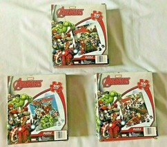 Marvel Comics Avengers Jigsaw Puzzles 100 Pcs Thor Hulk 3 Pack Puzzle Ir... - $18.27