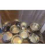 Vintage FlavorSeal by Cory 18-8 THREE PLY STAINLESS STEEL 13 Piece Set - £190.75 GBP